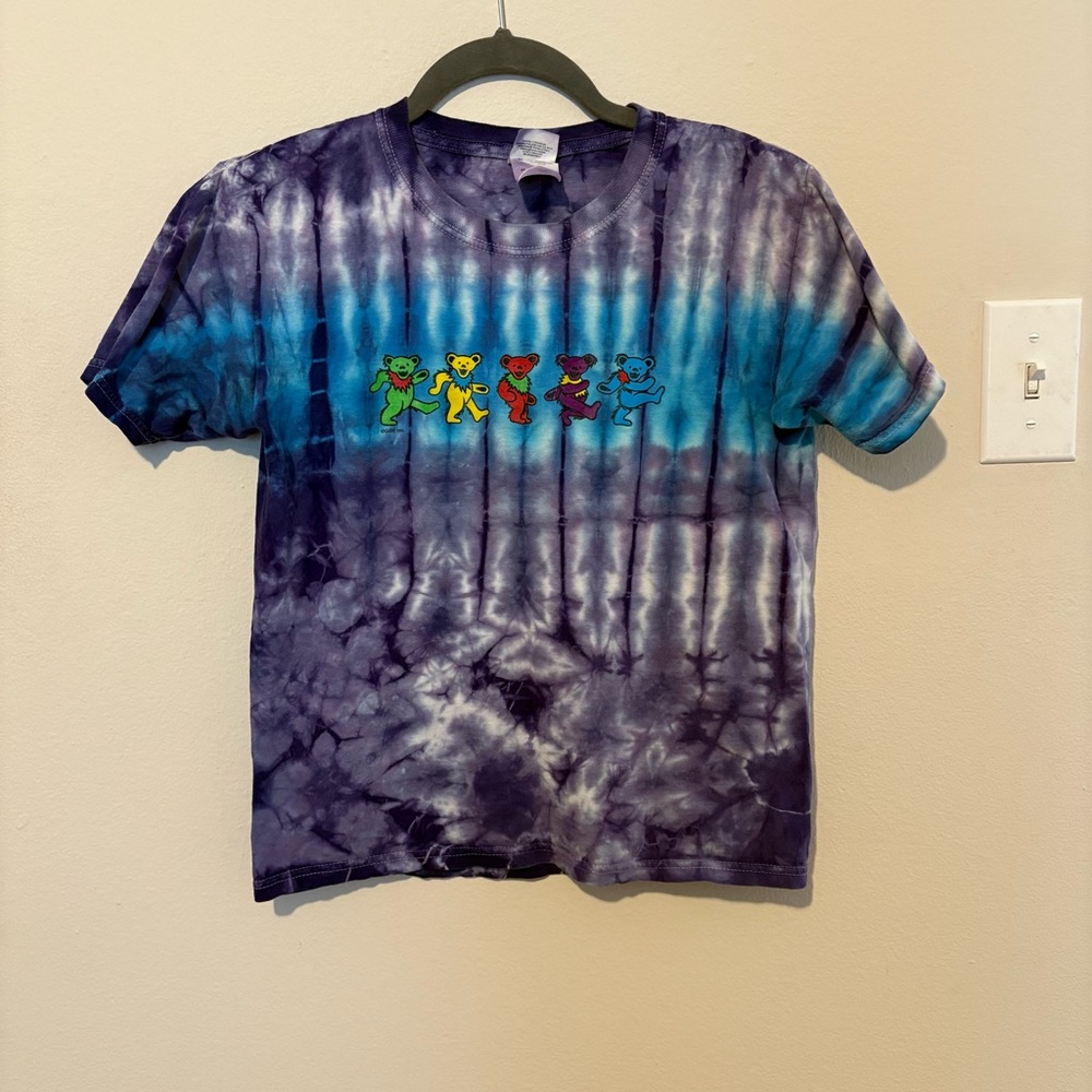 Tie-Dye T-Shirt with Grateful Dead Dancing Bears Youth